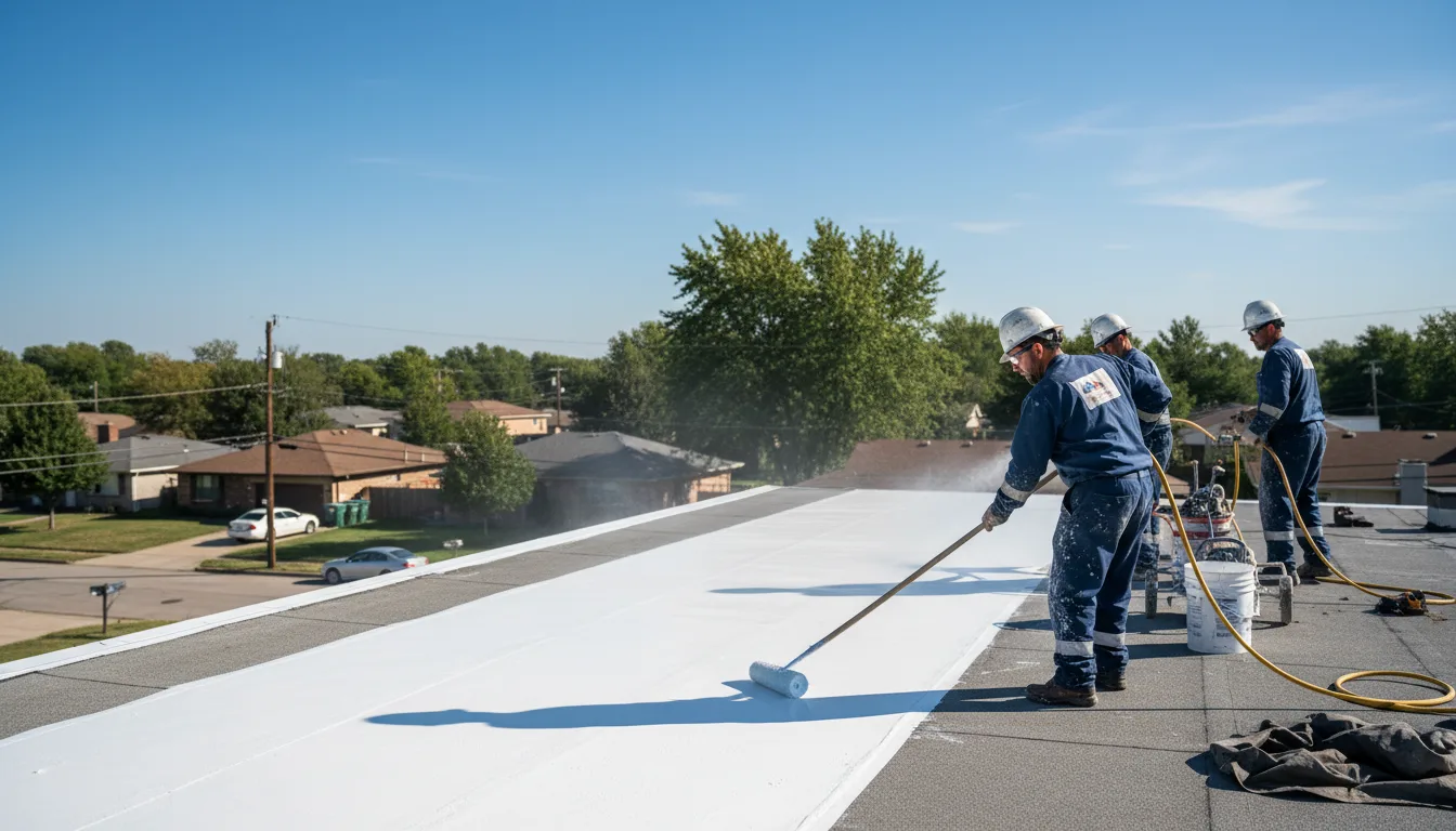 Commercial roof coating in Bruce, WI near me